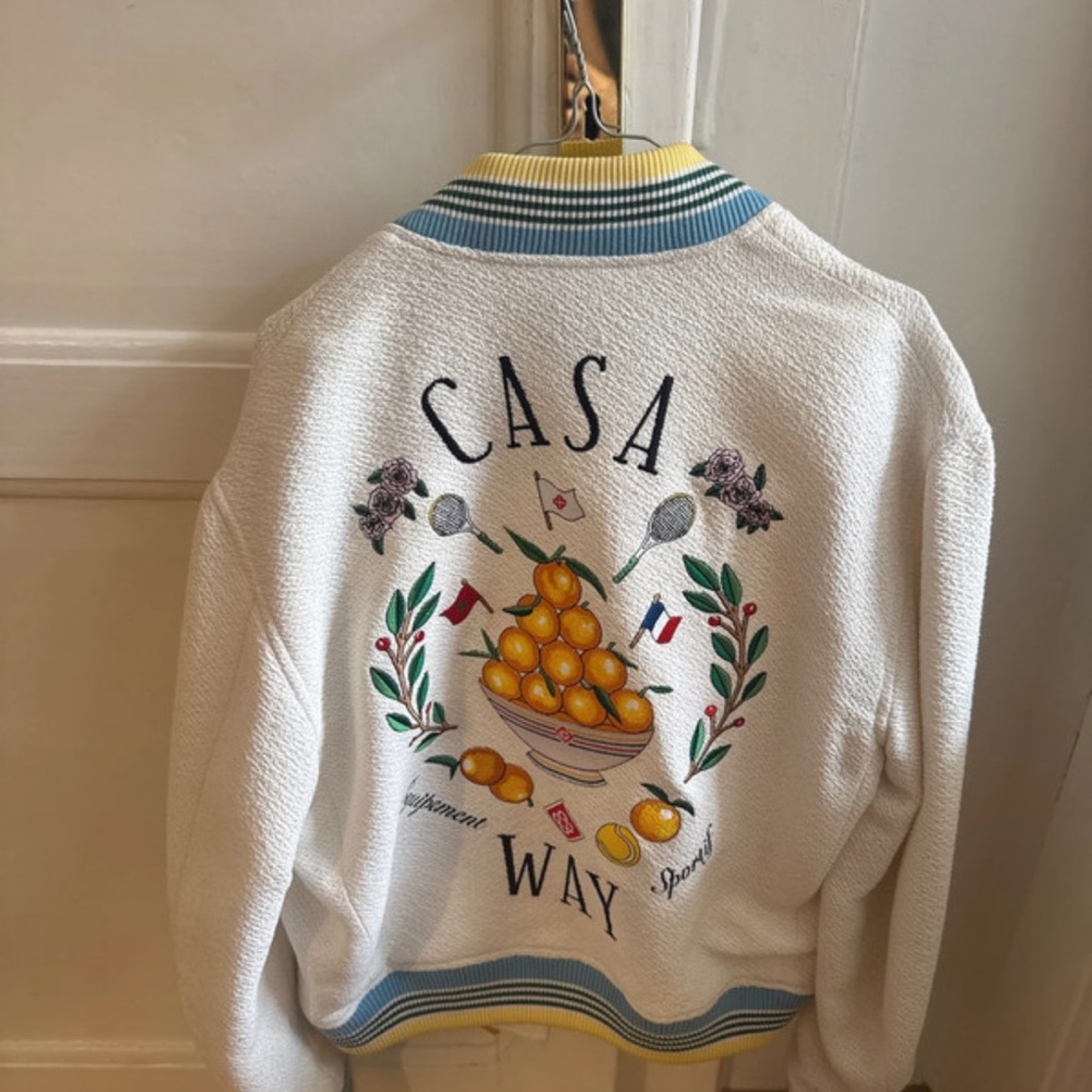 Casablanca White Jacket with Embroidered Details - Picture 2 of 4